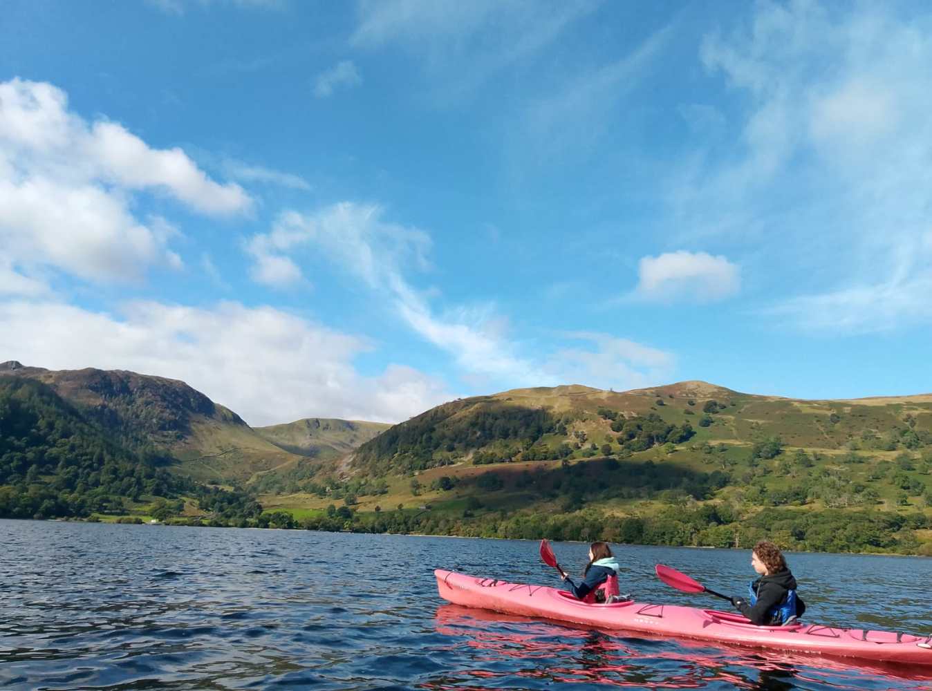 a group of people in a boat on a body of water